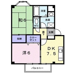 プランタン小林の物件間取画像